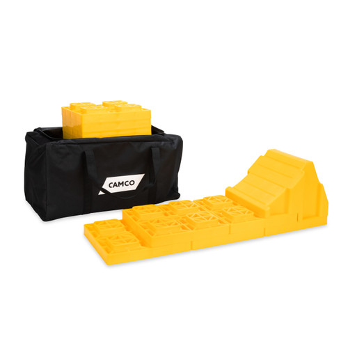 Camco RV/Trailer Leveling and Stabilizing Kit, 12-Piece 44551