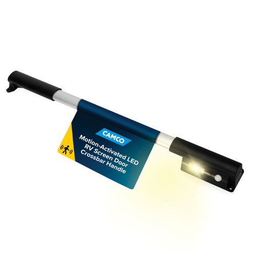 Motion-Activated LED RV Screen Door Crossbar Handle