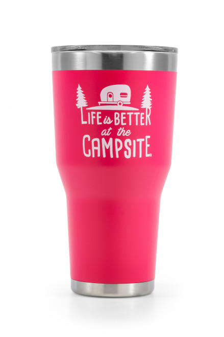 Camco Papierservietten 'Life Is Better At The Campsite' – Dunkelgrün, 30 Stück, 2-lagig, 15,2x15,2 Cm Gefaltet