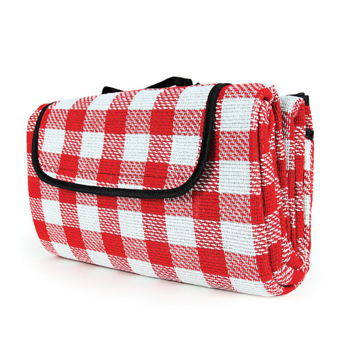 Picnic Blanket, Red and White Checkered, 51" x 59"(Eng/Fr) 42801