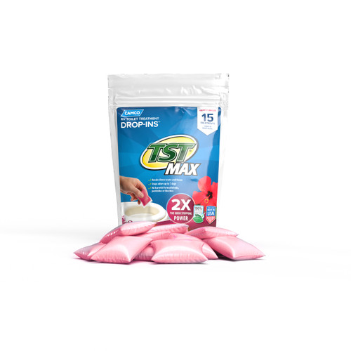 TST MAX RV Toilet Treatment Drop-INs, Hibiscus Breeze, 15-Count 41600