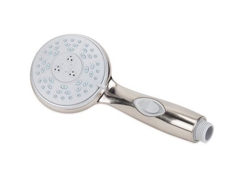 Camco Premium RV/Marine Shower Head, Brushed Nickel 43746