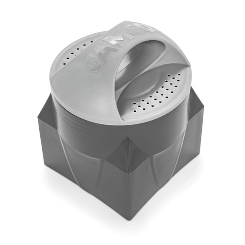 Camco Magnetic RV Bumper Cap with 4-in-1 Adapter Storage 40335