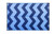 Outdoor Mat - 6' x 9' Chevron, Blue/Blue (E/F) 42878