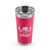Camco Life is Better at The Campsite 20 oz. Stainless Steel Tumbler, Coral Pink 53061