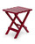Table,Adirondack Style,Quick-Folding,Plastic,SM,Red (E/F) 51684