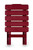 Table,Adirondack Style,Quick-Folding,Plastic,SM,Red (E/F) 51684