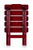 Table,Adirondack Style,Quick-Folding,Plastic,SM,Red (E/F) 51684