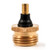 Camco Brass Blowout Plug with Schrader Valve, RV Winterization Tool 36153
