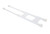 Camco RV Cupboard Double Bar- 10-Inch to 17-Inch, White 44093