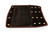 Step Rug,Premium,Turf w/UV&TPE,Hemmed,Radius 22"W Brown(E/F) 42949