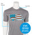 LIBATC, Shirt, Athletic Gray, American Flag Camper, L 53332