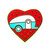 LIBATC, Red Teardrop Heart Enamel Pin 53261