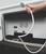 Camco RV Outdoor Shower Head with On/Off Switch, White 44023