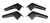 Camco RV Gutter Spouts with Built-In Extensions, Black, 4-Pack 42452