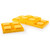 Camco Camper/RV Leveling Blocks — Heavy-Duty RV Leveling System Keeps Your RV Level — Durable Interlocking Design — 4 RV Blocks — Yellow 44501