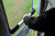 RV Screen Door Cross Bar, Black, Deluxe (Wide Grip) 42188