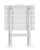 Table,Adirondack Style,Quick-Folding,Plastic,LG,White (E/F) 51695