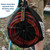 Camco Rhino 25' Clean-Out RV Black Water Hose —Heavy-Duty PVC Construction — Works with Grey/Black Water Tanks, & Tote Tanks — Bright Orange — 5/8″ ID 22990