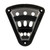 FlagHolder, 3 hole, SuctionCup 3"W x 5"H, Black 45506