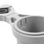 Rail Mounted Cup Holder, Large Clamp, Gray 53092