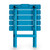 Table,Adirondack Style,Quick-Folding,Plastic,LG,Aqua, FFP 21036