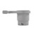 Rail Mounted Cup Holder, Small Clamp, Gray 53093