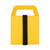Camco RV Stabilizer Jack Pads — 6 3/16" x 6 3/16" Support Area — Resin Pads Keep Jacks from Sinking into the Ground — Interlocking Design with Handy Storage Strap — 4-Pack — Yellow — Made in the USA 44595