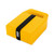 Camco RV Stabilizer Jack Pads — 6 3/16" x 6 3/16" Support Area — Resin Pads Keep Jacks from Sinking into the Ground — Interlocking Design with Handy Storage Strap — 4-Pack — Yellow — Made in the USA 44595