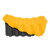 Camco Curved Camper/RV Leveler & RV Wheel Chock — Heavy-Duty Honeycomb Design — Includes Non-Slip Rubber Grippers on Wheel Chock — Compatible w/Trailers Up to 30,000 lb — 1-Pack 44423