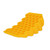 Camco Curved Camper/RV Leveler & RV Wheel Chock — Heavy-Duty Honeycomb Design — Includes Non-Slip Rubber Grippers on Wheel Chock — Compatible w/Trailers Up to 30,000 lb — 1-Pack 44423