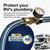 Camco Brass Marine/RV Water Pressure Regulator with Gauge–Protects RV Kitchen Small Appliances, Plumbing & Hoses– Reduces Water Pressure to Safe 40-50 PSI–Drinking Water Safe—Monitoring Gauge 40064
