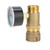 Camco Brass Marine/RV Water Pressure Regulator with Gauge–Protects RV Kitchen Small Appliances, Plumbing & Hoses– Reduces Water Pressure to Safe 40-50 PSI–Drinking Water Safe—Monitoring Gauge 40064