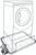 Camco Washing Machine Drain Pan, 30 ½-Inches x 34 ½-Inches OD, Low Profile w/ PVC Fitting, White 20786
