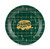 LIBATC - Paper Plates, Large, Green Grid 53492