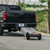 Camco Rhino Camper/RV Portable Waste Tank – 36-Gallon – Features Large Heavy-Duty No-Flat Wheels & Built-In Gate Valve – Includes Removable Steel Tow Adapter, 3' RV Sewer Hose, & More RV Accessories 39006