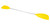 Kayak Paddle, Youth, Symmetrical, Yellow, 5.0' 50480