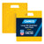 Camco Large RV Stabilizer Jack Pads — 14" x 12" x 7/8" — Anti-Sinking Stability On Any Terrain — Interlocking Design with Storage Strap — 2-Pack — Yellow — Made in the USA 44541