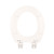 Camco Replacement Lid & Seat for Premium Ceramic RV Toilet, Bone 41727
