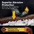Camco RhinoEXTREME 20' Camper/RV Sewer Hose Kit – For RVs with Two Separate Holding Tank Valves – Includes 360° Clear Swivel Wye Fitting, Removable 4-in-1 Adapter for Easy RV Storage and Organization, etc. 21056