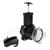 Camco RV Gate Valve with Built-in Clear Adapter and Cap — Fits all Standard 3" Sewer Hose Fittings — Ready to Use Camper Accessory 39053