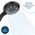 Camco Complete RV/Marine Shower Head Kit, Black 43744