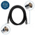 Camco Complete RV/Marine Shower Head Kit, Black 43744