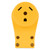 Camco Power Grip RV Replacement Female Receptacle — 30 Amp RV Outlet — Rated for 125V/3750W — Features Ergonomic Power Grip Handle — Yellow 55343