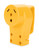 Camco Power Grip RV Replacement Female Receptacle — 30 Amp RV Outlet — Rated for 125V/3750W — Features Ergonomic Power Grip Handle — Yellow 55343