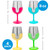Camco Life is Better at the Campsite Wine Tumbler Set, 4-Pack (Green/Yellow/Blue/Pink) 53068