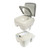 Camco 5.3-Gallon Portable Travel Toilet — Features Detachable Holding Tank w/Sealing Slide Valve & Bellow-Type Flush — Easy Transport w/Compact Lightweight Design & Carry Handle 41541