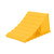 Camco Standard RV Wheel Chock, For Tires Up to 26", Keeps Your Trailer Securely In Place for Easy Re-Hitching, Yellow, Made in the USA 44412