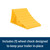 Camco Standard RV Wheel Chock, For Tires Up to 26", Keeps Your Trailer Securely In Place for Easy Re-Hitching, Yellow, Made in the USA 44412