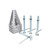 Camco Aluminum Stack Jacks — Stabilize & Position Your RV, Trailer Or Camper —Supports Up to 6,000 lb — Extends 11" - 17" — Pack of 4 44560